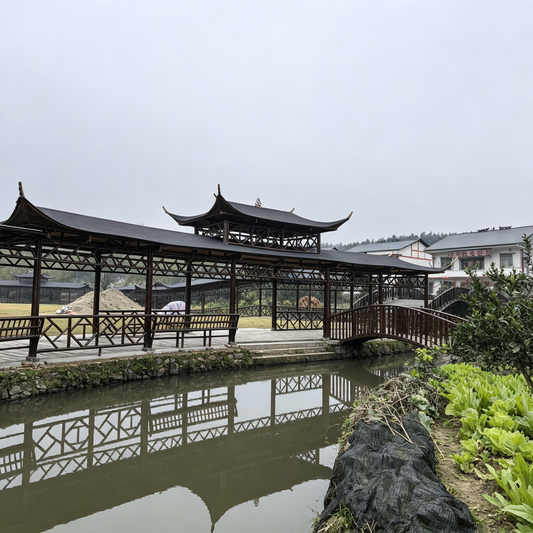47m Bamboo Corridor in Xiabao Village, Jiangxi