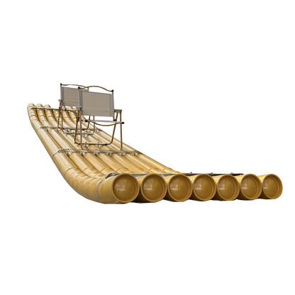 PVC bamboo raft boat Customized scenic spot Water manned sightseeing tour Internet celebrity gauze mantle shed rafting boat Outdoor bamboo raft