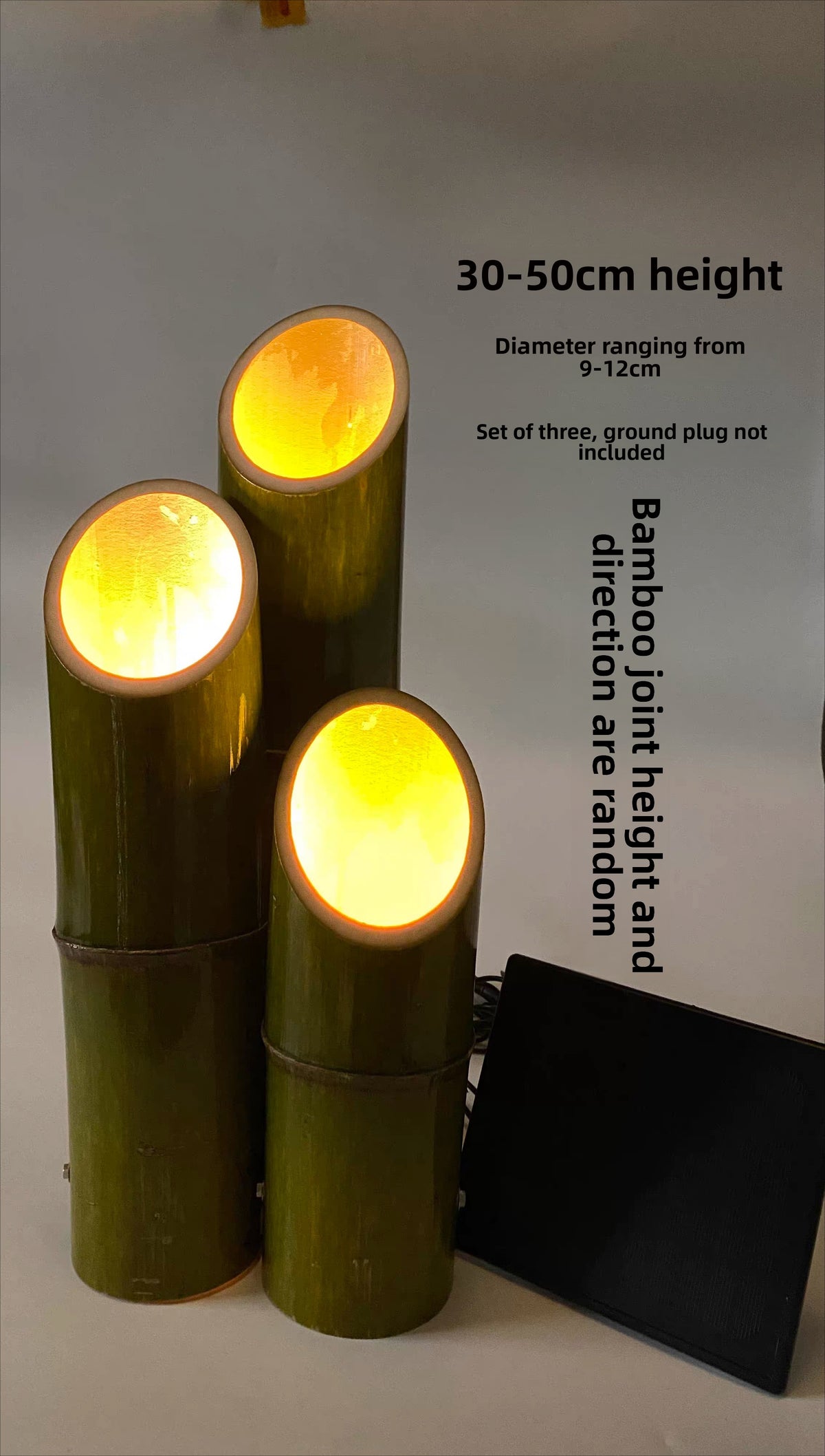 Luminous Bamboo Light Solar Outdoor Waterproof Garden Landscape Hollow Carving Modeling Decorative Lawn Bamboo Tube Light