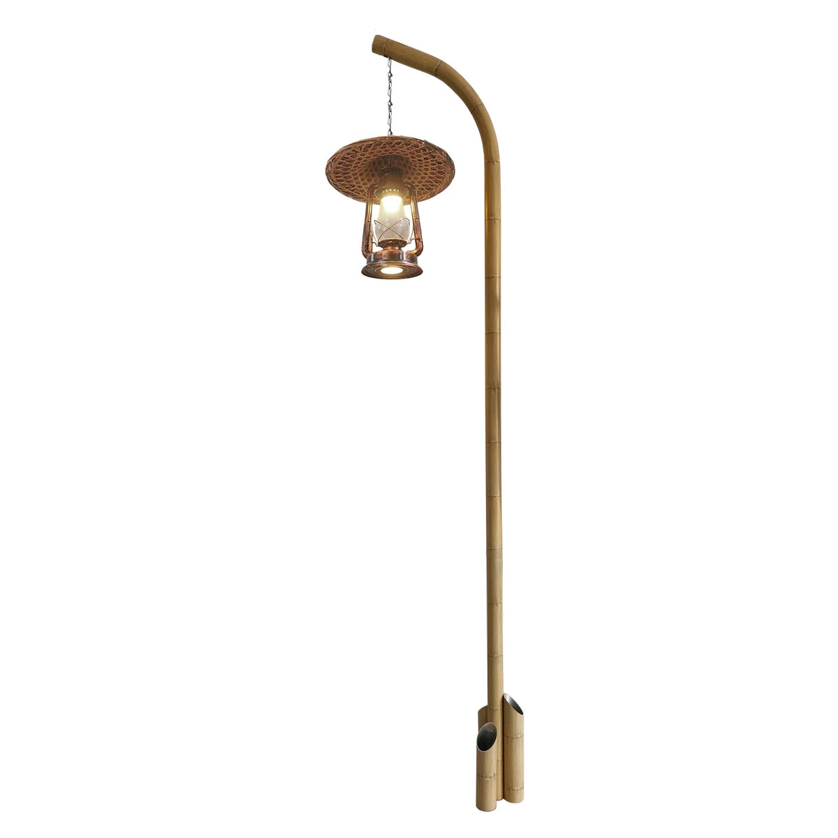 Imitation bamboo street lamp Bamboo tube lamp Outdoor waterproof high pole Garden landscape modeling Scenic spot decoration luminous simulation bamboo lamp
