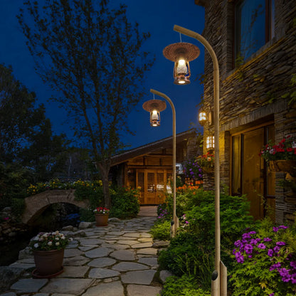 Imitation bamboo street lamp Bamboo tube lamp Outdoor waterproof high pole Garden landscape modeling Scenic spot decoration luminous simulation bamboo lamp
